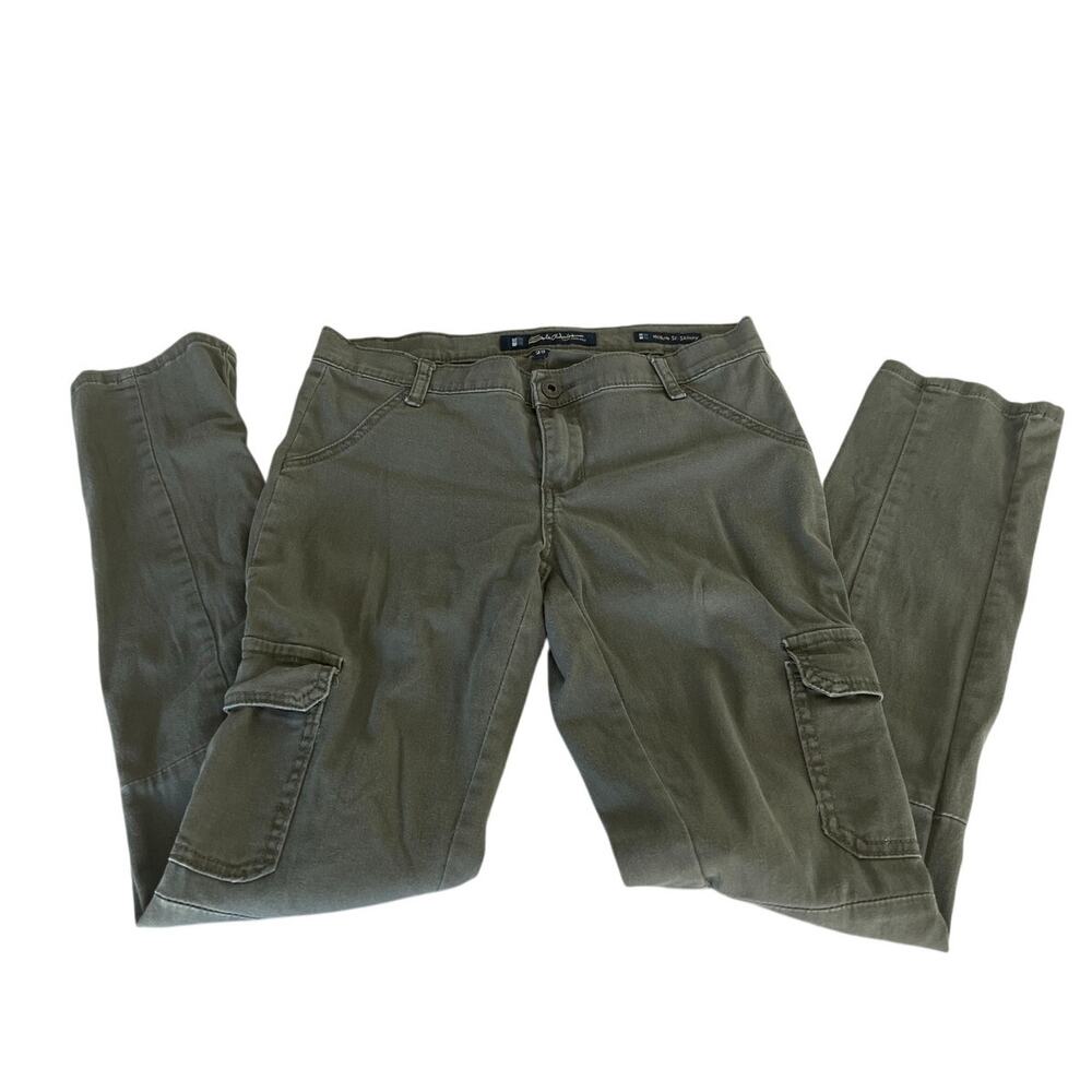 Salt Works Willow St. Skinny Olive Green Cargo Pants Size 29 Utility Gorpcore